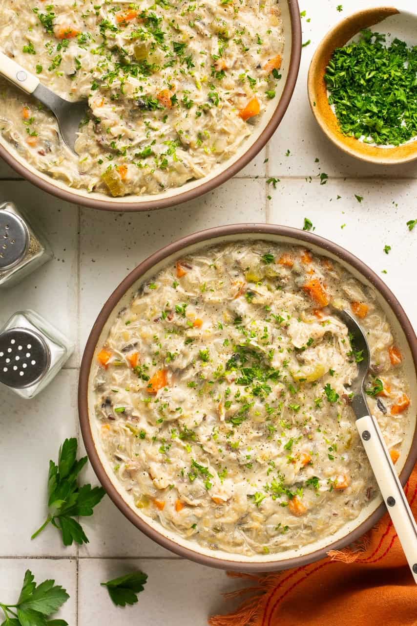 Panera Copycat: Gluten-Free Creamy Chicken Wild Rice Soup Recipe